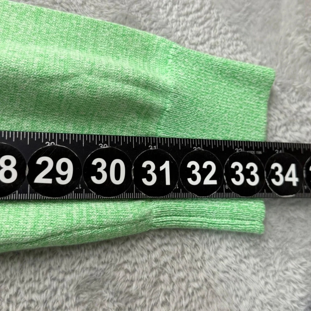 NEW Lands End Sweater Mens Large 42-44 Green Supima Cotton Pullover Long Sleeve